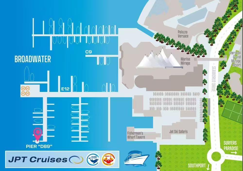 cruise meeting point map